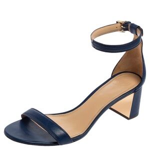 TORY BURCH CECILE 55MM SANDAL / KID LEATHER ROYAL BLUE Shoes 9.5